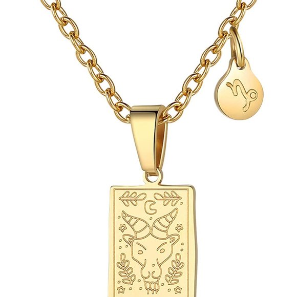 Zodiac Sign Necklace for Women gold plated - Picture 3 of 4